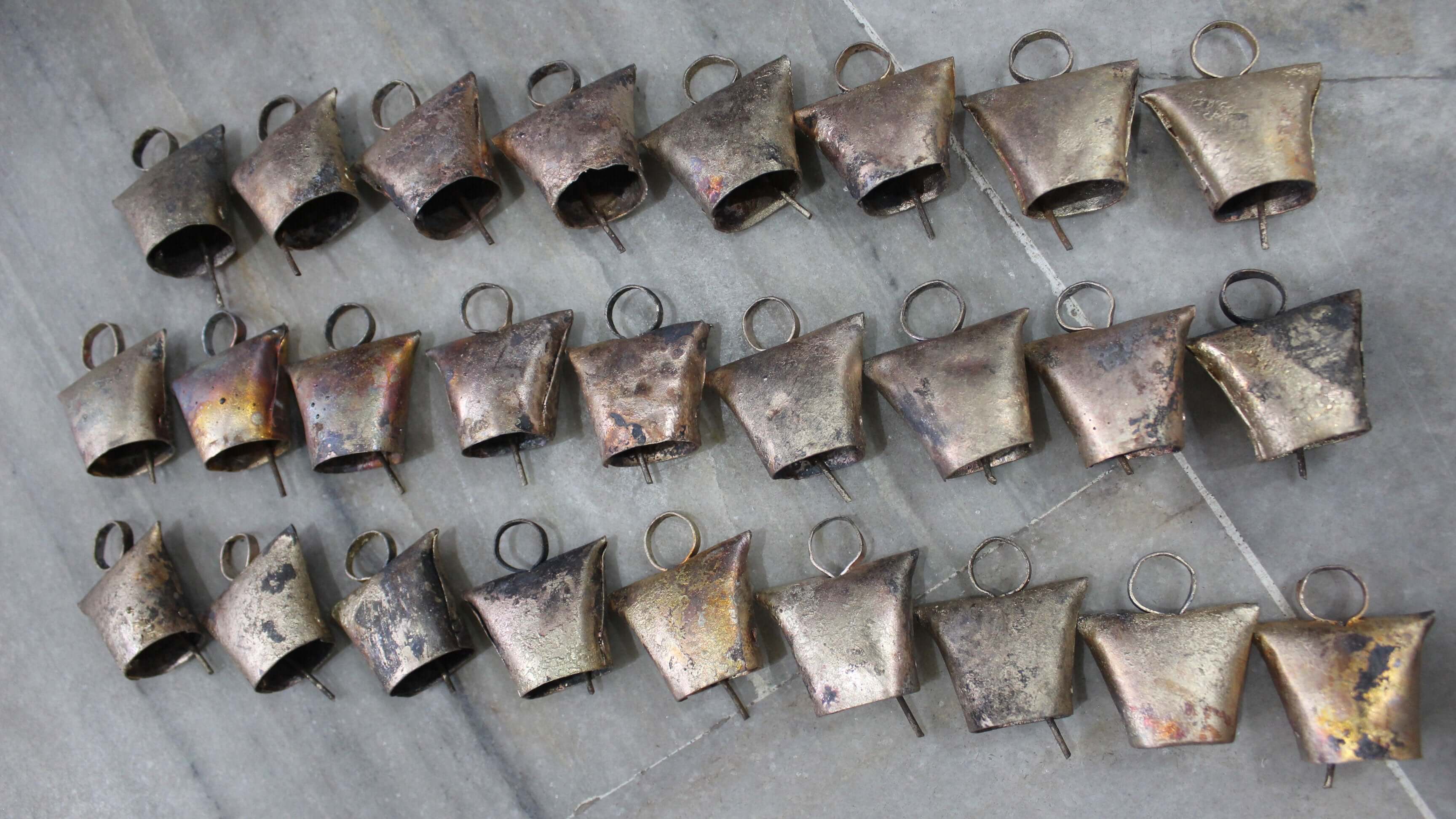 Amazon Iron tin metal vintage bells rustic chimes Diyana Impex